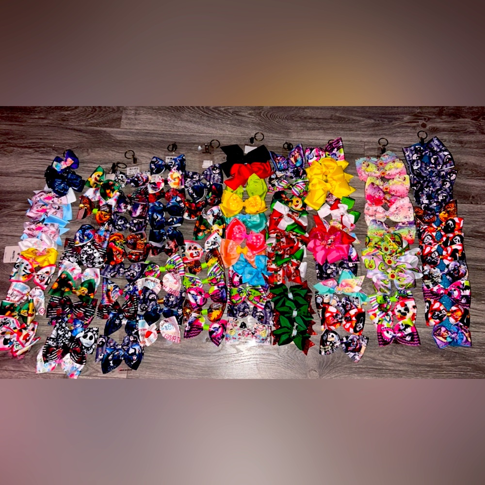 Colorful Kids Hair Bow Set
